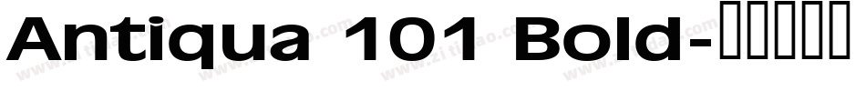 Antiqua 101 Bold字体转换